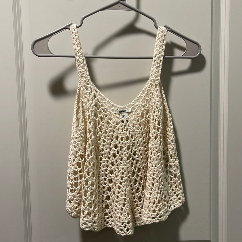 Crochet Mesh Crop Top